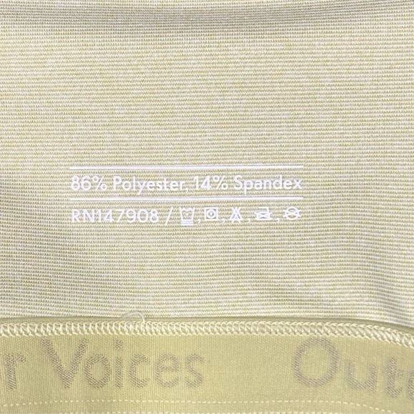 Outdoor Voices Athena Crop Top In Yellow Size Small - Picture 4 of 5